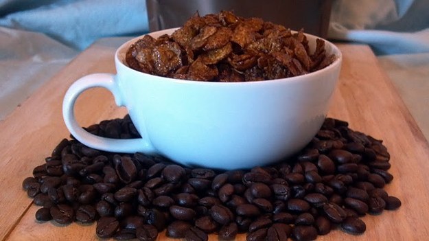 Simplify your morning routine by combining coffee and cereal.