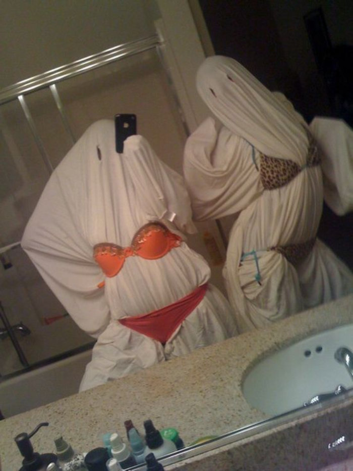 This sexy ghost costume is actually brilliant.