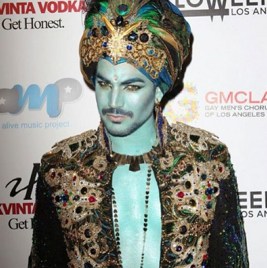 Adam Lambert as a genie