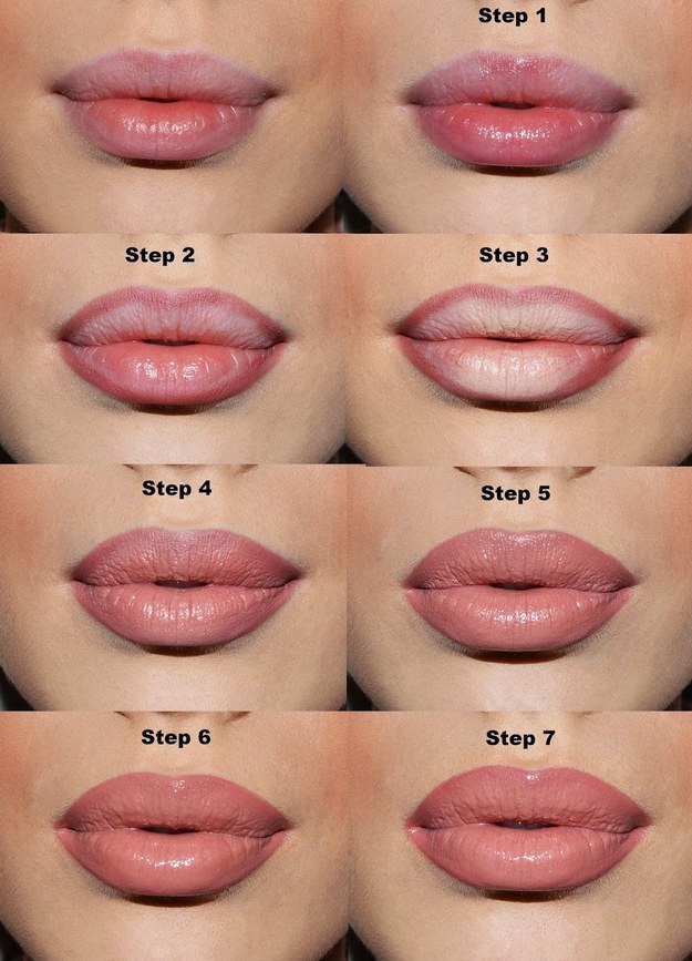 If you want to fake fuller lips, applying light pencil in the center of your lips will do the trick.