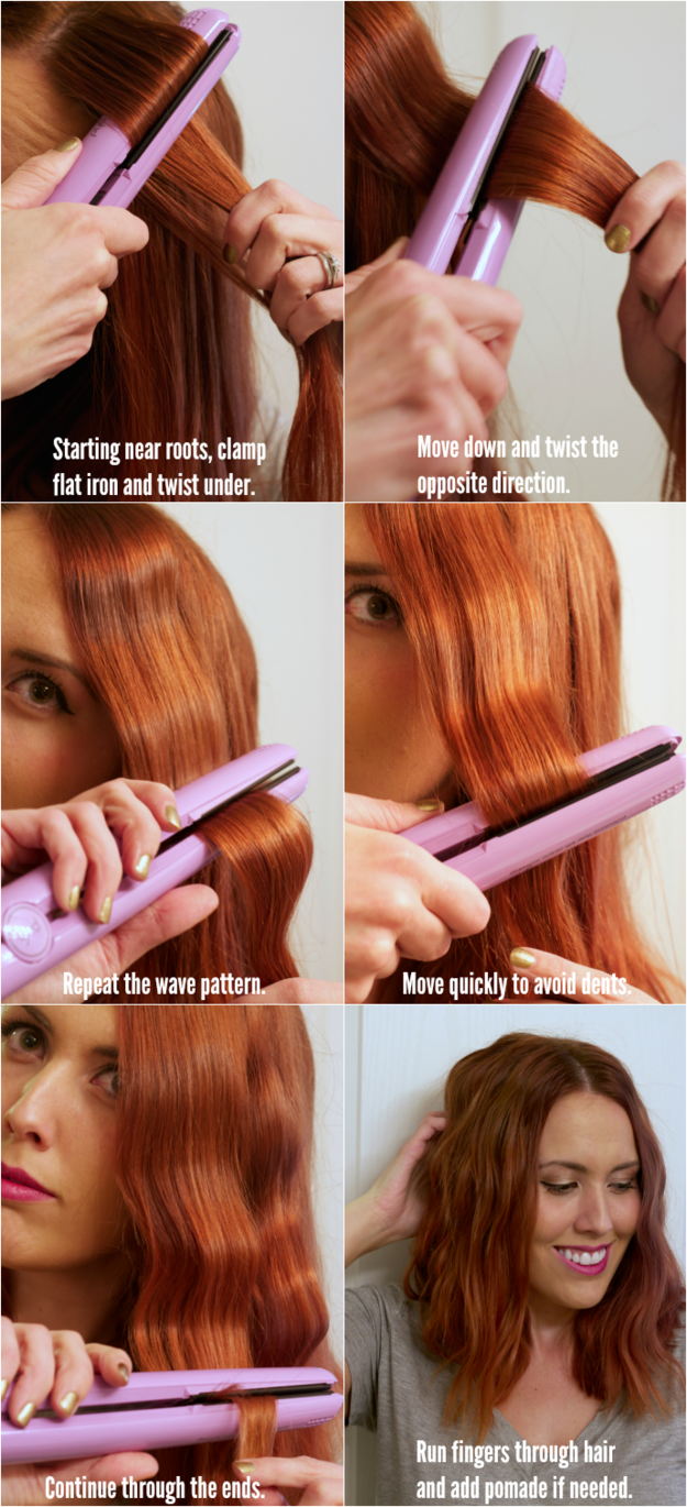 Use a flat iron to make some ~waves.~