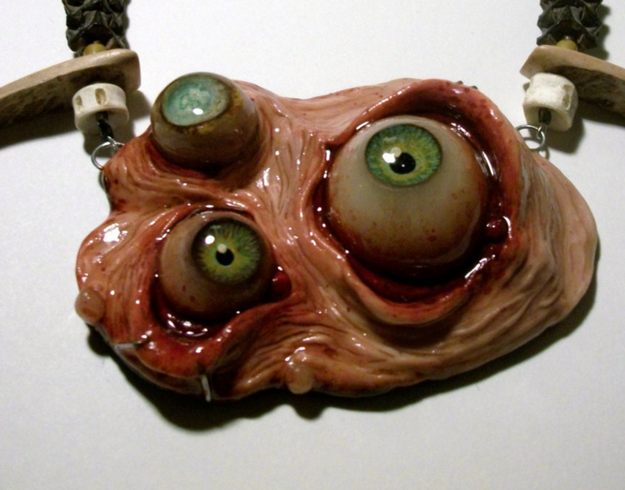 An evil-eye necklace to skeeve out anyone who looks at your neck.