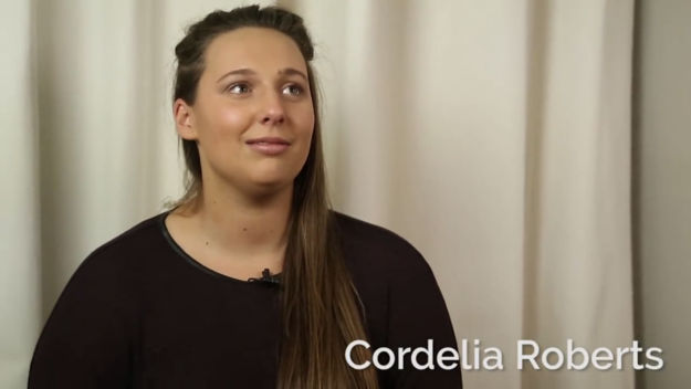 This is Cordelia Roberts. She's from the UK. She's currently studying abroad at Bremen University in Germany.