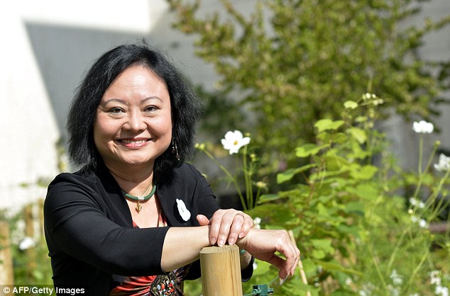 Kim Phuc, above, has high hopes for her laser treatments, saying the next phase of her life could be 'heaven on Earth'