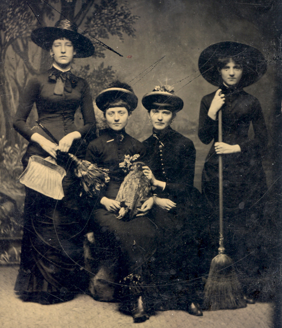 This group of "witches" in 1875.
