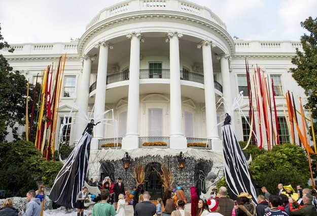 Hundreds of local school children attended Halloween celebrations at the White House on Friday afternoon.