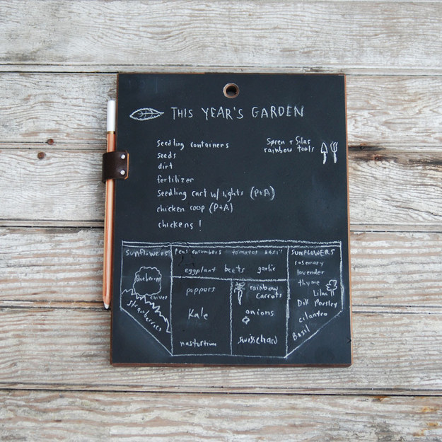 This chalkboard pad that lets you record your thoughts without wasting paper ($50).