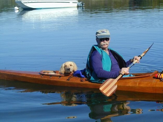 "Our dogs have always loved to travel with us in cars, in my airplane, in boats," he told the Huffington Post UK.