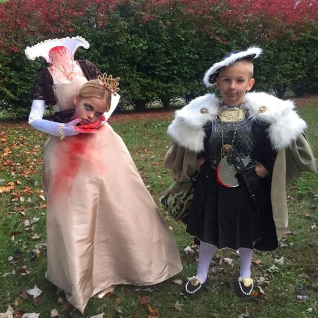 These kids as Henry VIII and Anne Boleyn.