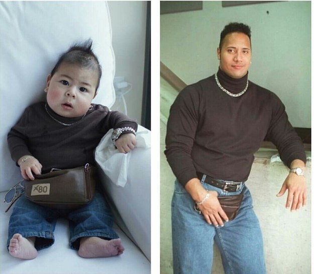 This kid as "The Rock" from the '90s.
