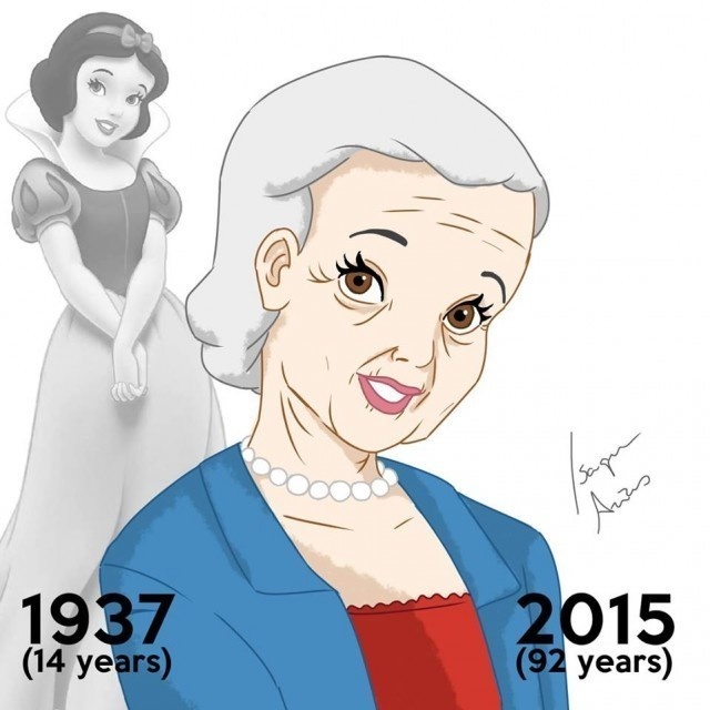 Snow White was only 14 when she met her young prince, and now she's looking glorious at 92.