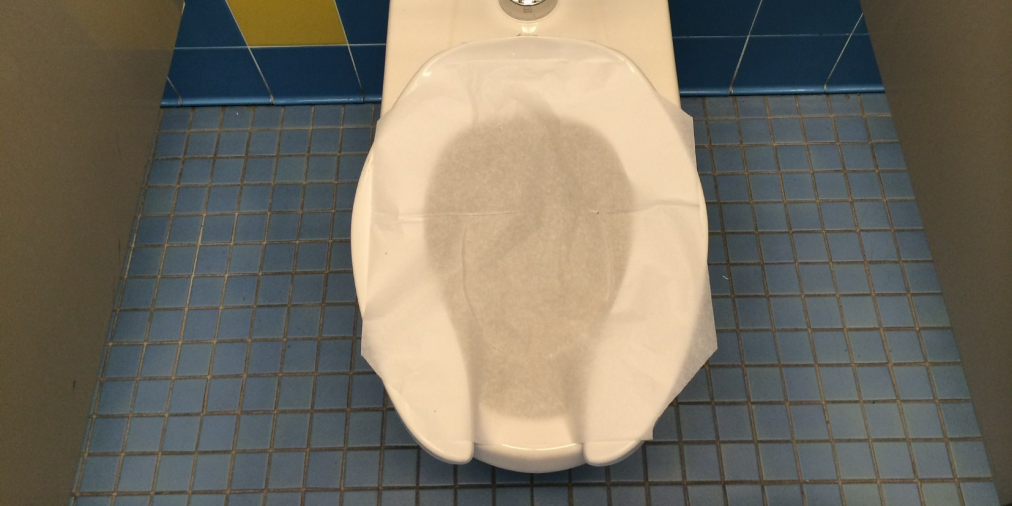 Using toilet seat liners

Viruses like HIV and herpes don’t survive very well outside of a warm human body. By the time you sit down on a public toilet seat, most harmful pathogens likely wouldn’t be able to infect you.