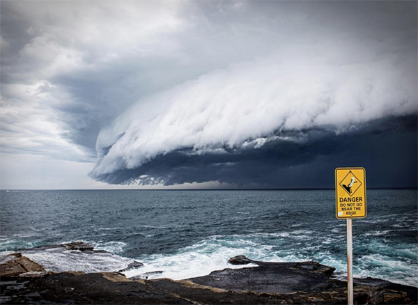 The Bureau of Meteorology currently has warnings out for hailstones, damaging winds and large storms for Sydney.