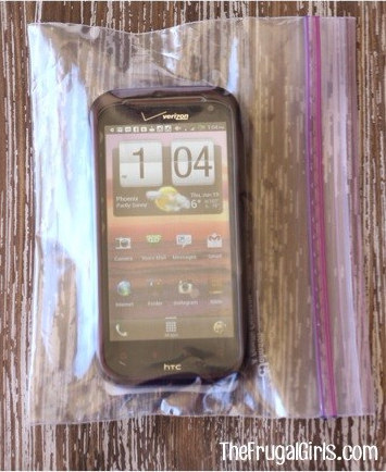 Immediately put your phone in an airtight plastic bag if you plan on using it.