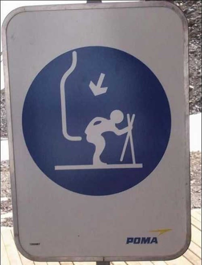 How to ride the ski lift.