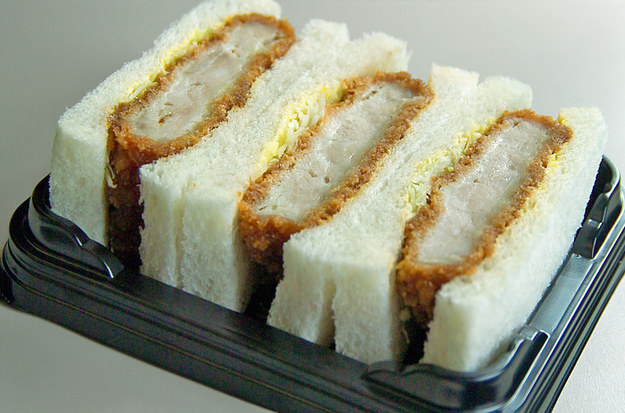 Katsu sandwiches that look like this.