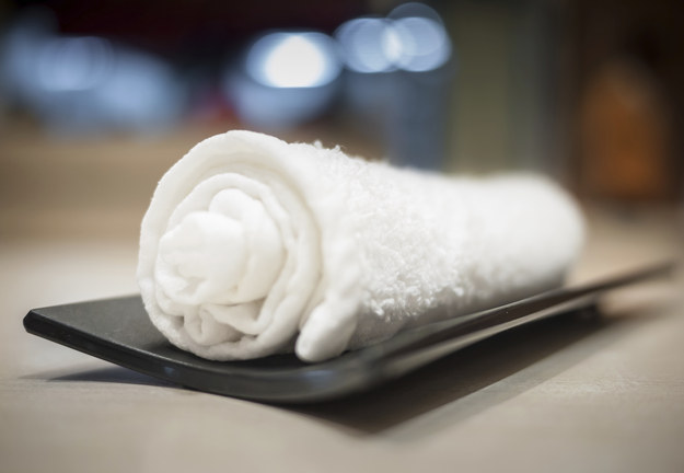 Hot towels (oshibori) that are given out at the start of every single meal, just so you can wipe your hands.