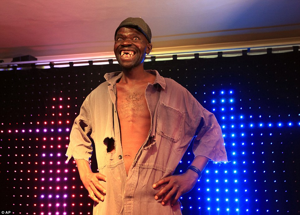 Mr Sere, who has several teeth missing, beat off five other contestants to be crowned winner of the for the $500 Mr Ugly prize