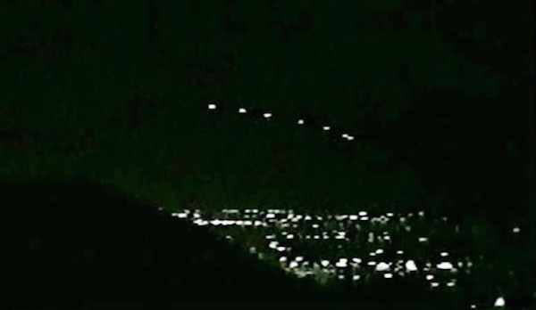 On March 13, 1997, a series of bright unidentified lights appeared over the city of Phoenix, Arizona and remained there, completely stationary, for hours. The Air Force said that the lights were flares dropped for a training exercise. However, the lights reappeared over Phoenix in 2007 and 2008. They still have not been explained.