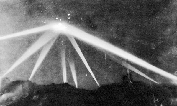 The Battle of Los Angeles (also known as the Great Los Angeles Air Raid) was a rumored enemy attack and subsequent anti-aircraft artillery barrage which took place in February of 1942. According to some modern UFO-logists, the picture of the supposed attack might actually show an extraterrestrial aircraft.