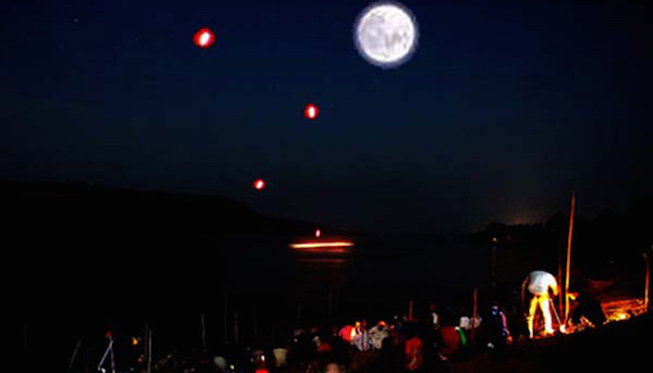 Most atmospheric phenomena are easily attributed to swamp gas or other natural phenomenon, but this photo of the Naga lights over the Mekong River in Vietnam has baffled scientists for decades. The red-hot fireballs jet out of the water and ascend hundreds of feet into the air before disappearing, and can be seen in the hundreds some night. What's bizarre about these is that they rise so high – typically these phenomena are fixed at ground level. There are plenty of local superstitions as to what causes them but no definitive explanation.