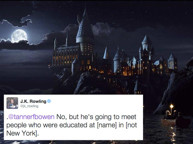 There is a wizarding school in the USA, but it's not in New York.