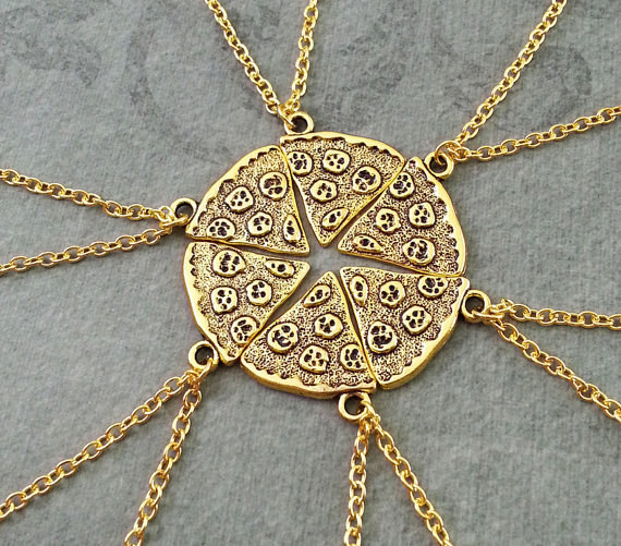 This set of pizza necklaces to split with your crew.
