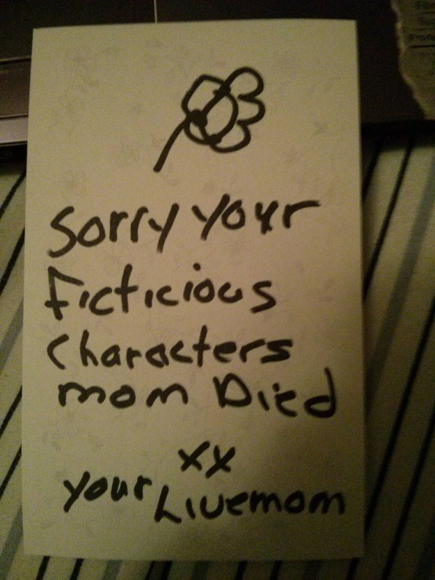 This mom who knows fictional deaths cause real emotion: