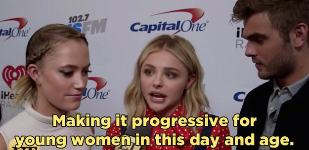 But Moretz is all about making the film progressive.