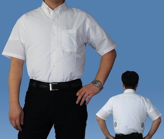 An air-conditioned work shirt for the people who always find themselves sweating at work.