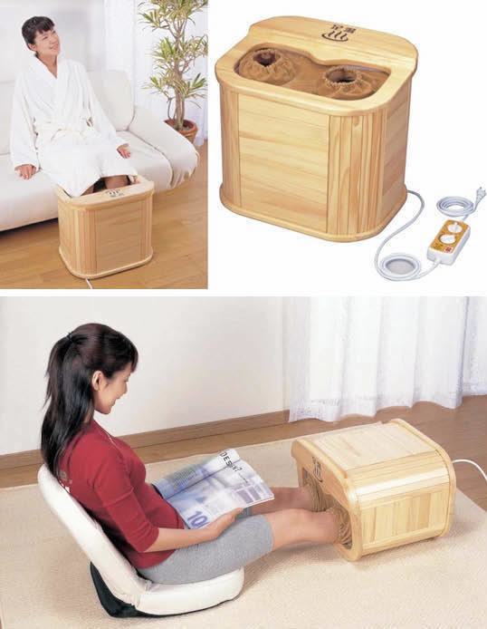 Enjoy a hot spring bath just for your feet because we all know they deserve it.