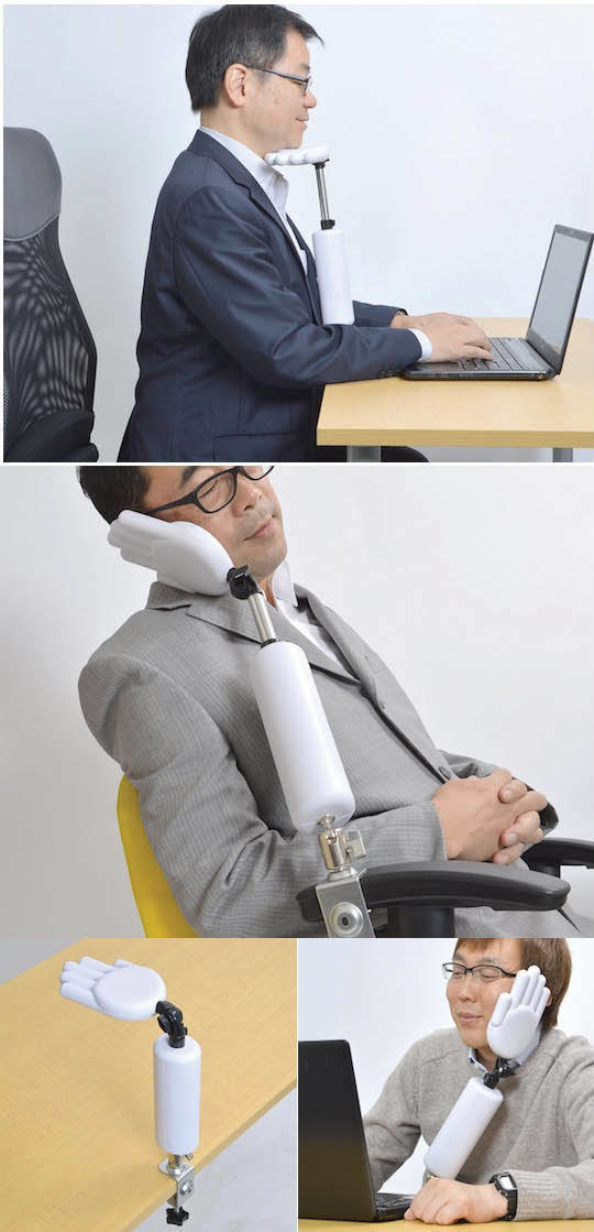 A handy rest arm that you can relax your chin or face on. 