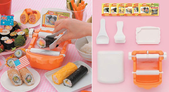A machine that rolls sushi for you! 