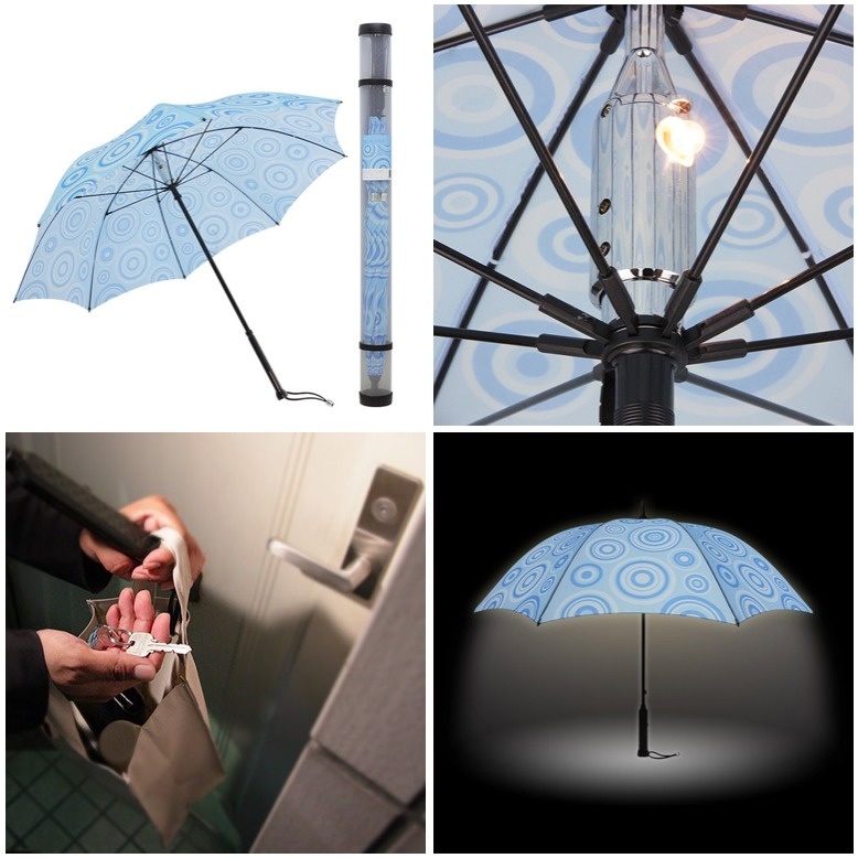 An umbrella that lights up.