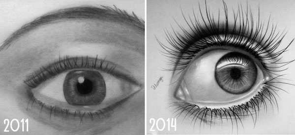 drawing skills before after 161 Drawing progressions that prove practice makes perfect (24 Photos)