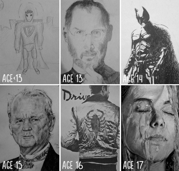 drawing skills before after 3 1 Drawing progressions that prove practice makes perfect (24 Photos)
