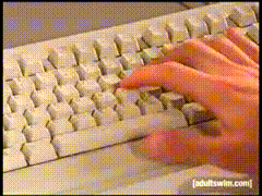 reaction computer tim and eric working keyboard
