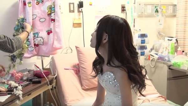 「今天，妳沒有癌細胞！」21歲的她在醫院拍攝美美婚紗照，如今已是美麗的小天使了