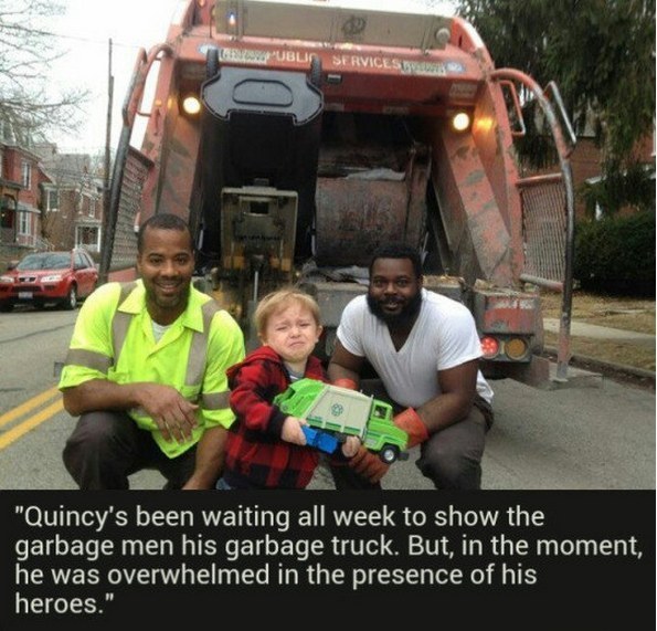 When this kid met his heroes: