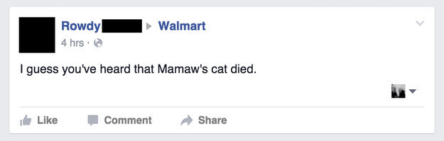 Mamaw's sad day: