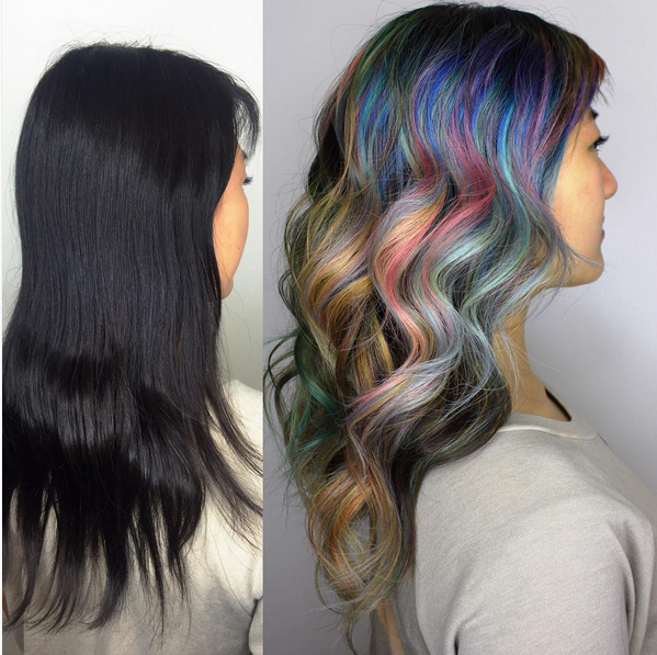 2016 could be the year you get into the galaxy hair color trend.