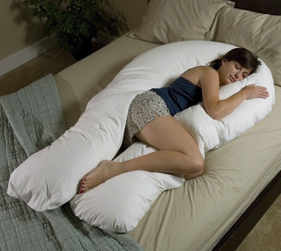 Actually, a U-shaped pillow for your whole body: