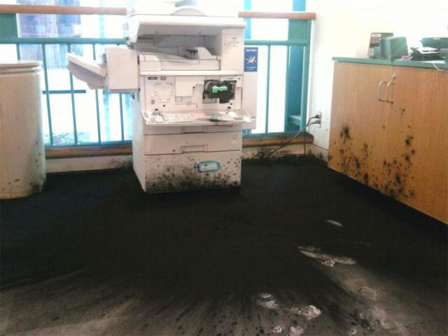 Looks like there will be no printing today. 