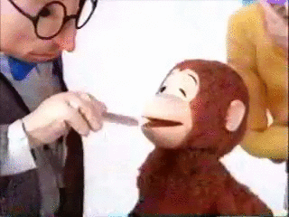 doctor sick ill curious george say ahh