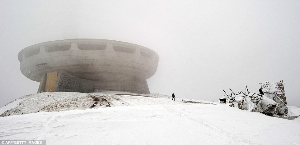 Sitting atop of Mount Buzludzha, the structure has been neglected for over 20 years.