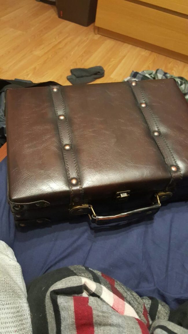 What he found was a briefcase.