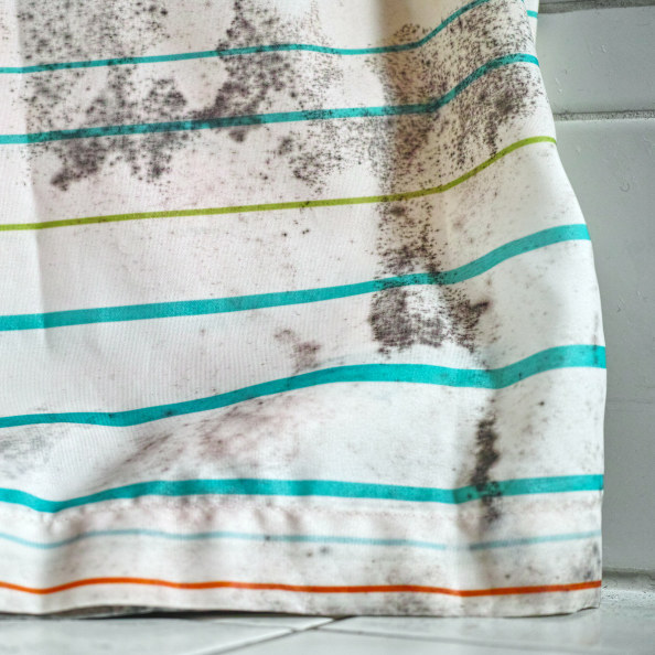 Letting your shower curtain grow mold.