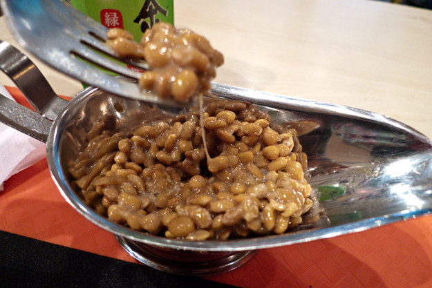 Natto? Doesn't look too challenging, right? But these stinky, fetid, fermented soybeans are very much an acquired taste.