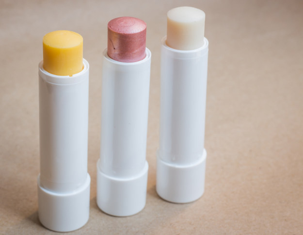 Your everyday lip balm should be a combination of emollients (moisturizers) and protectants (waxes).