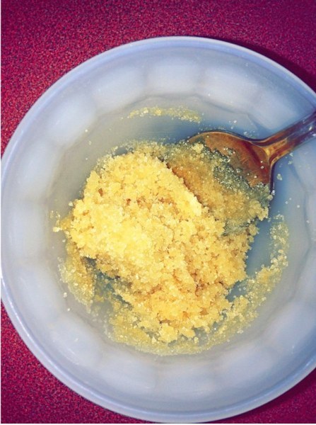 Try gently exfoliating your lips with a homemade scrub instead.
